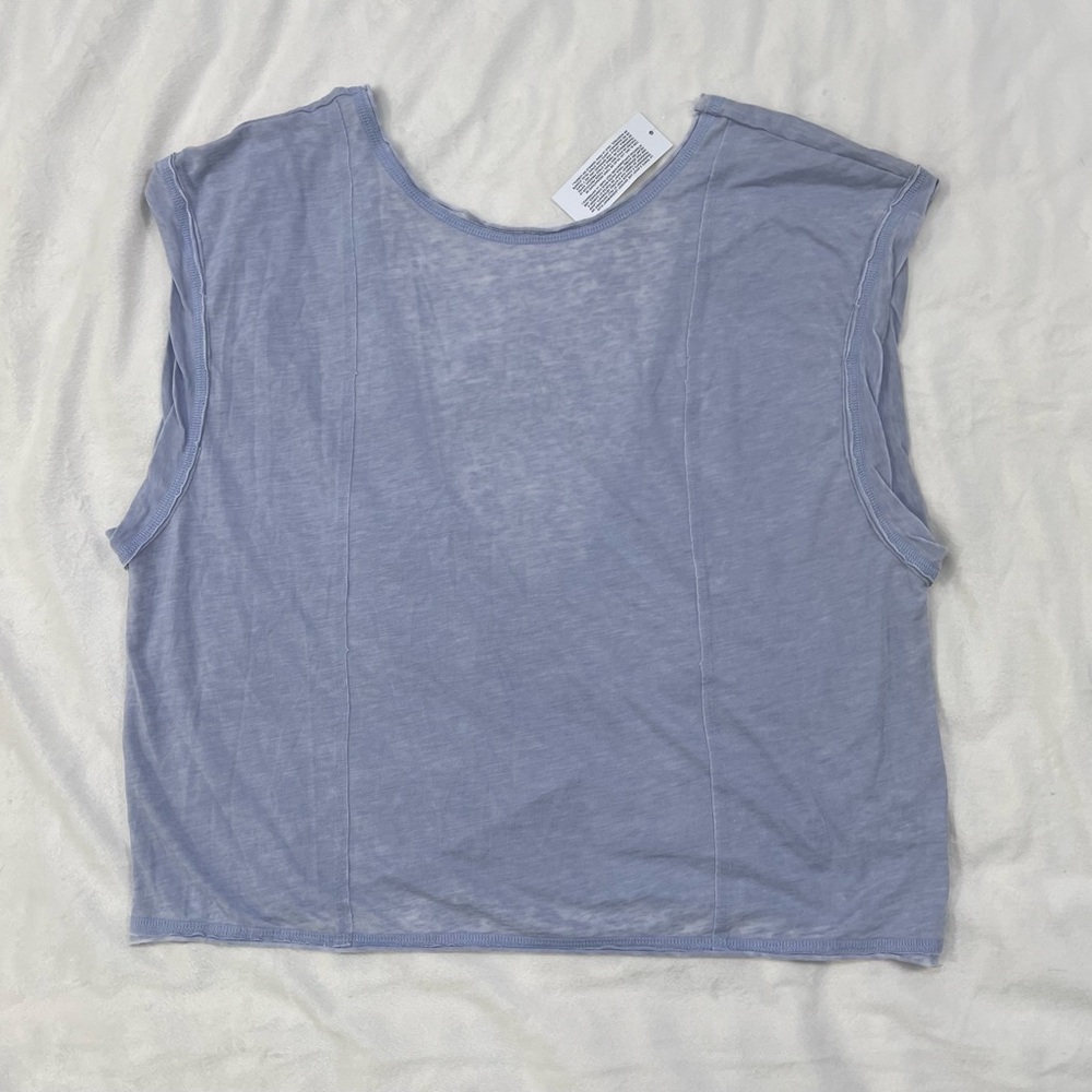 NWOT American Eagle Blue casual Fitness Workout Scoop Back Top Size Medium